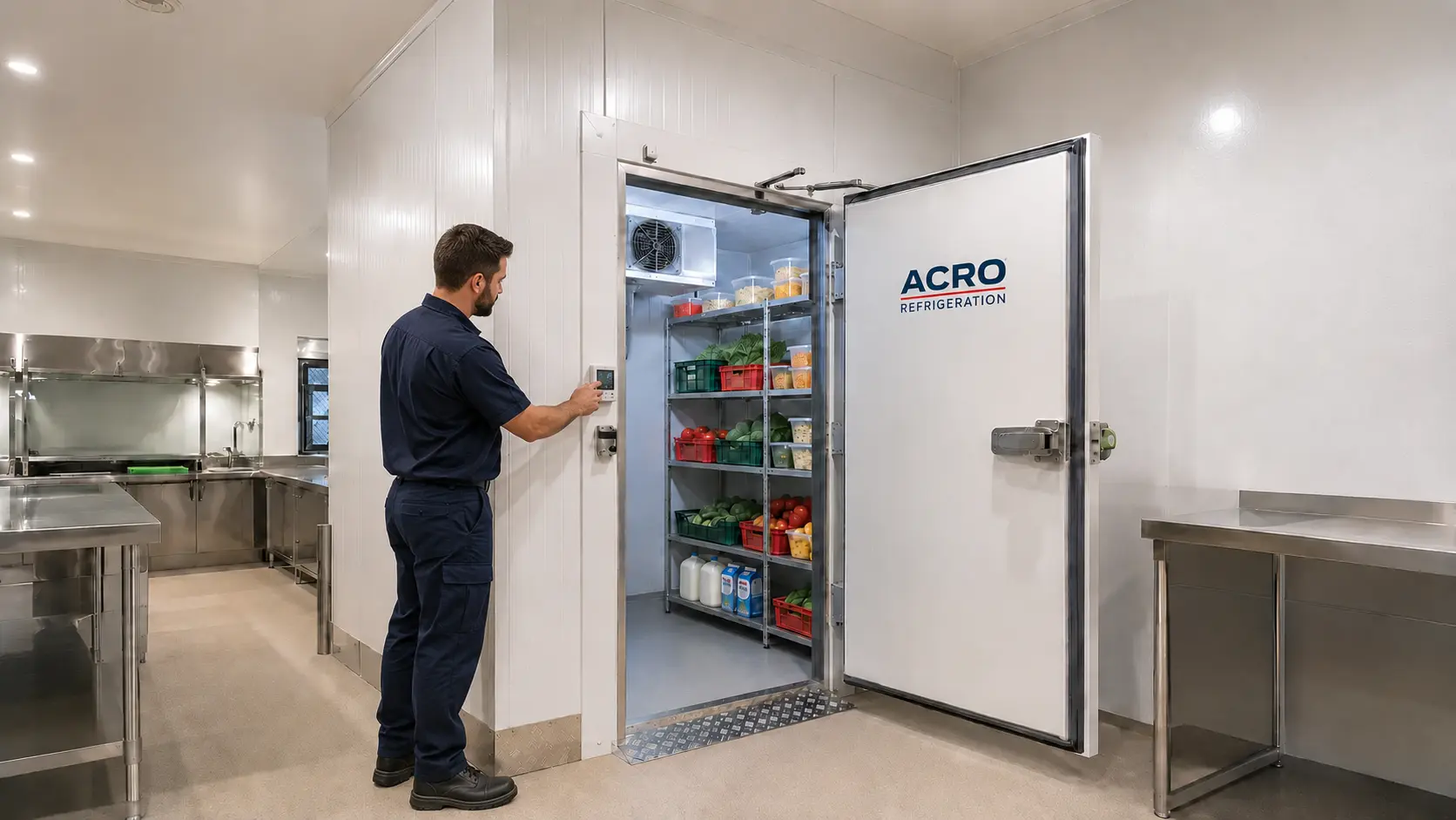 Australian commercial cold room built for a Brisbane food-service facility
